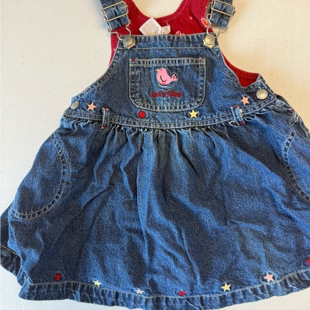 Vintage baby gap overall dress